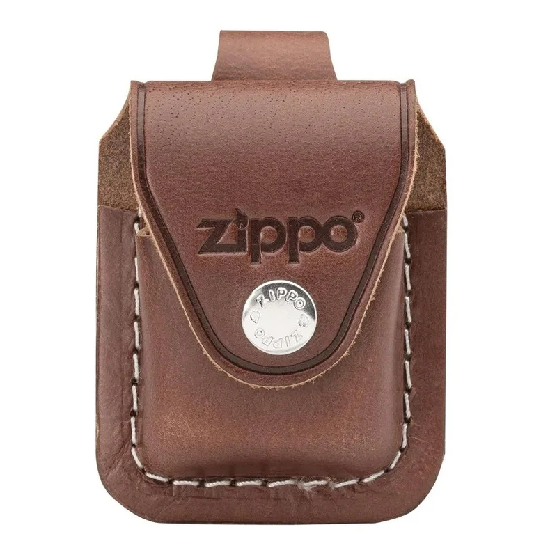 Zippo Ledertasche Braun - Lasche