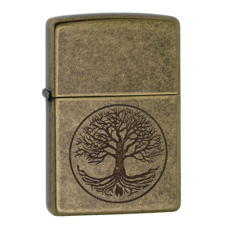 Zippo Tree of Life Antique Brass