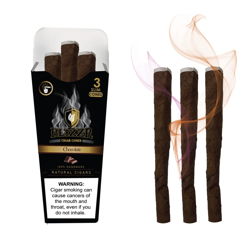BLIZZR - Chocolate - Natural Leaf Cone - Slim
