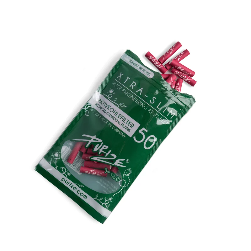 Purize Xtra Slim Aktivkohlefilter 50Stk. - Pink