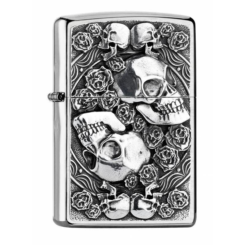 Zippo – Skull and Roses