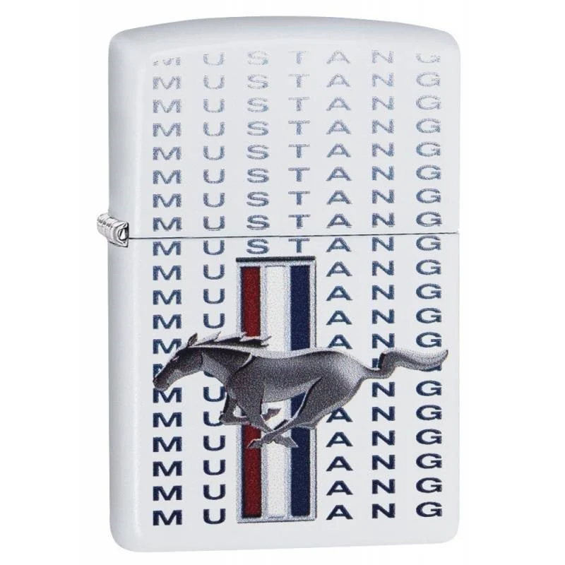 Zippo – Ford Mustang White Matte