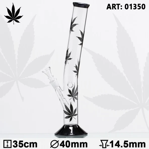 Leaf Hangover Bong - 40mm - Black