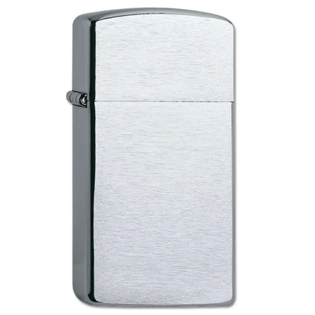 Zippo Chrome Brushed Slim