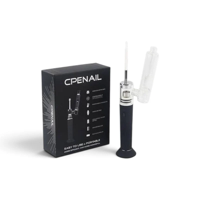 CPENAIL Portable E-Nail Dab Rig Wax Vaporizer with Quartz Ceramic Titanium Cups