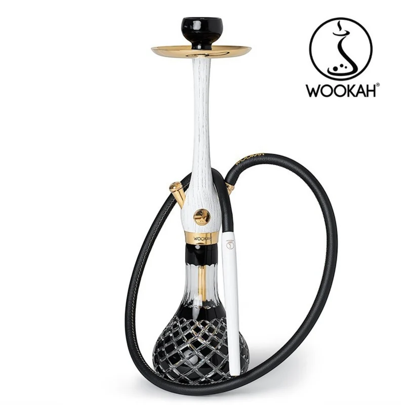 24K Gold-Plated WOOKAH Check Black White Nox Set