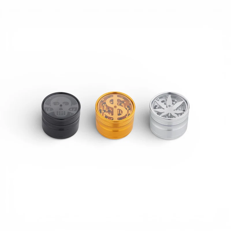 Champ High Leaf Skull & $ Grinder