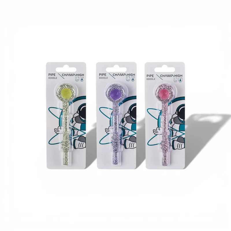 Champ High Doodle Glass Pipe
