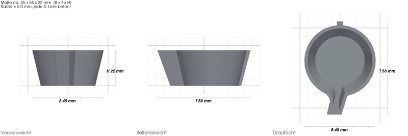 Wasserhahn Knopf passend für VW T4 Westfalia Camper Ersatzteil 3D Druck