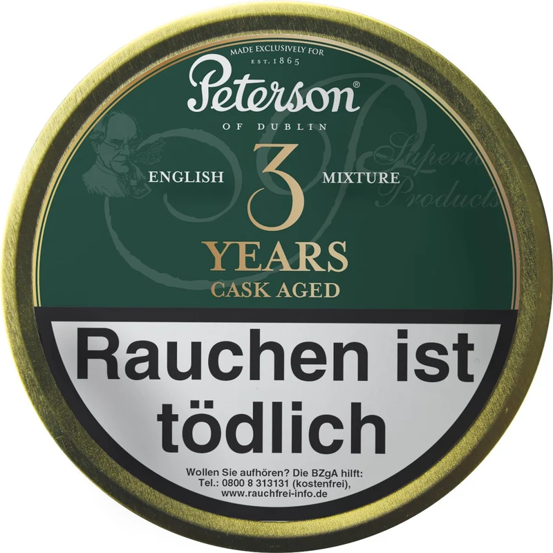 Peterson 3 Years Cask Aged English Mixture Limited Edition Pfeifentabak