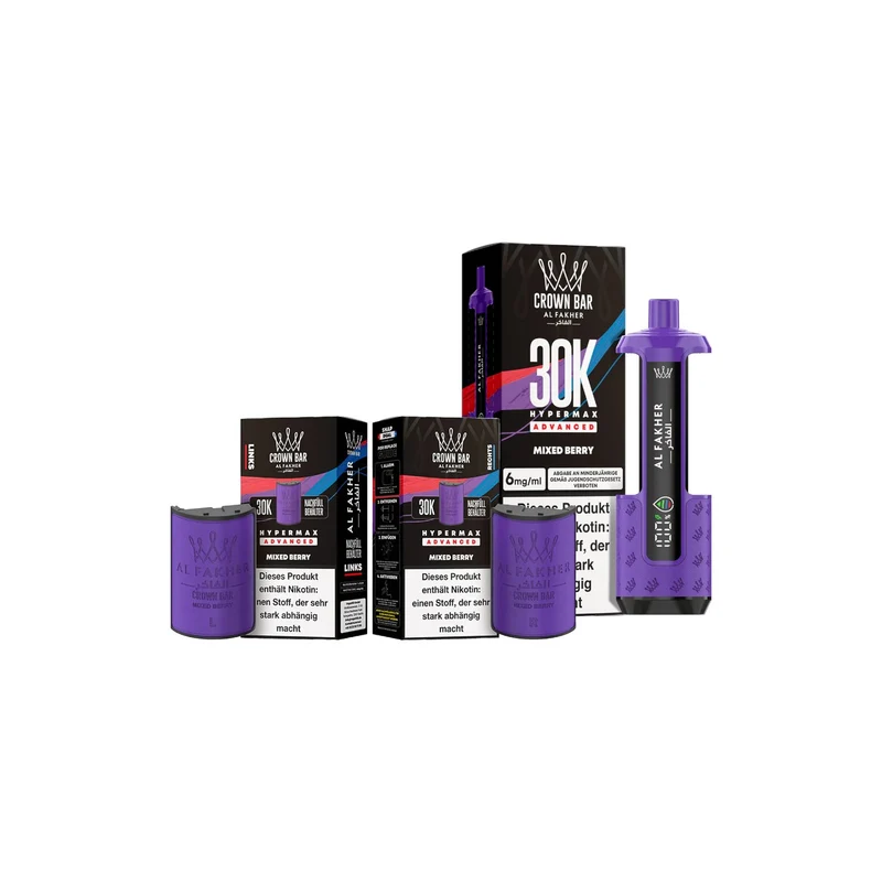 Al Fakher 30K Hypermax Vape 6ml + Pod 2×10ml