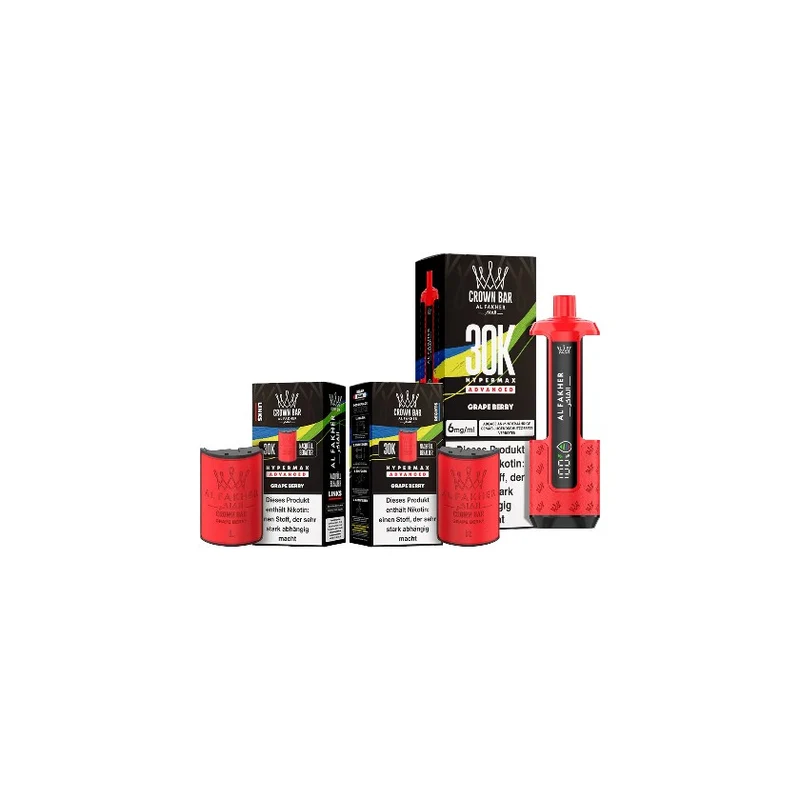 Al Fakher 30K Hypermax Vape 6ml + Pod 2×10ml