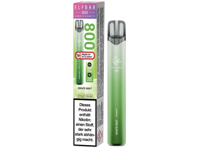Elfbar 800 Einweg E-Zigarette 20mg, 2ml