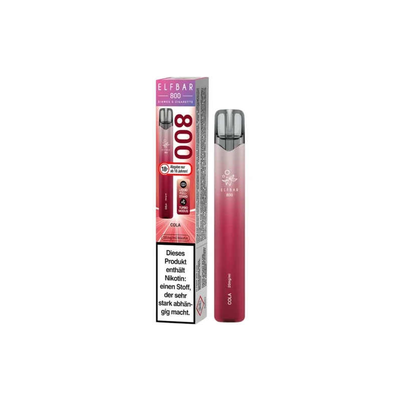 Elfbar 800 Einweg E-Zigarette 20mg, 2ml