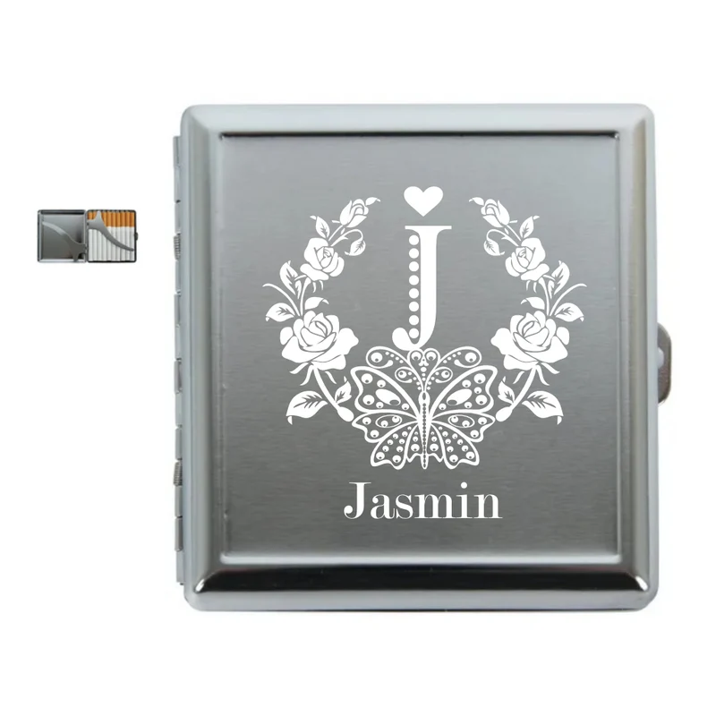Blumen Schmetterling Etui personalisert