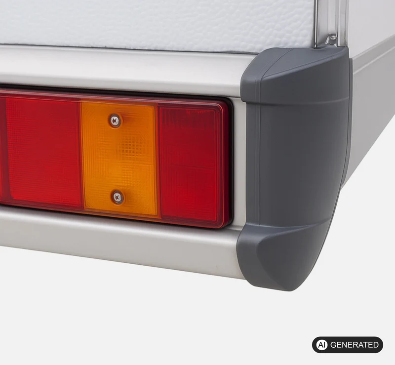 Heck Stoßstange rechts - kompatibel mit Hymer Wohnwagen/mobil - Blende Abdeckung