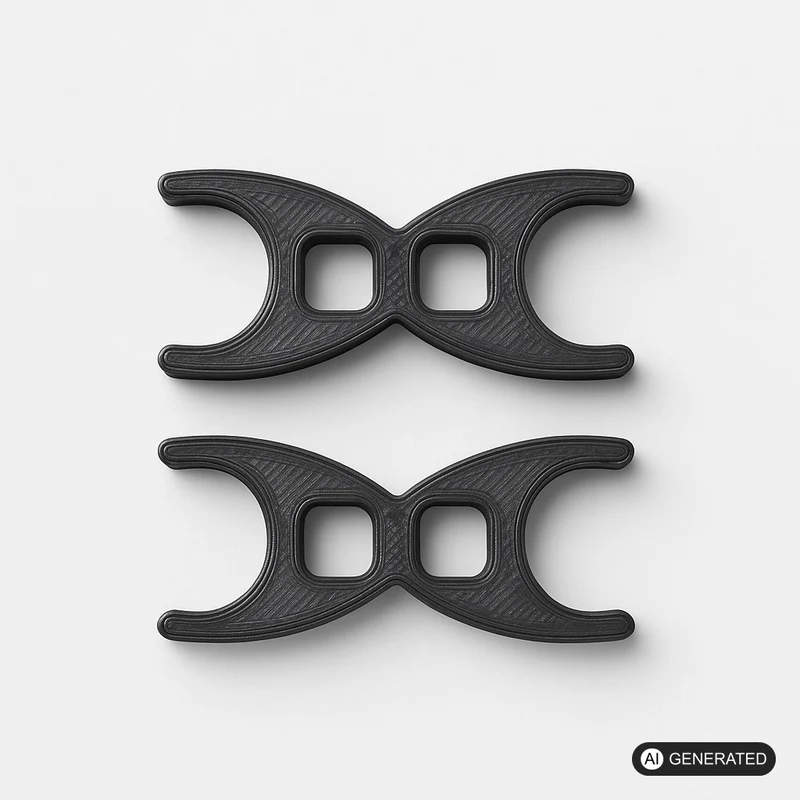 2x Clip passen für Nordic Walking Stöcke Stock Wandern Klammer Halter