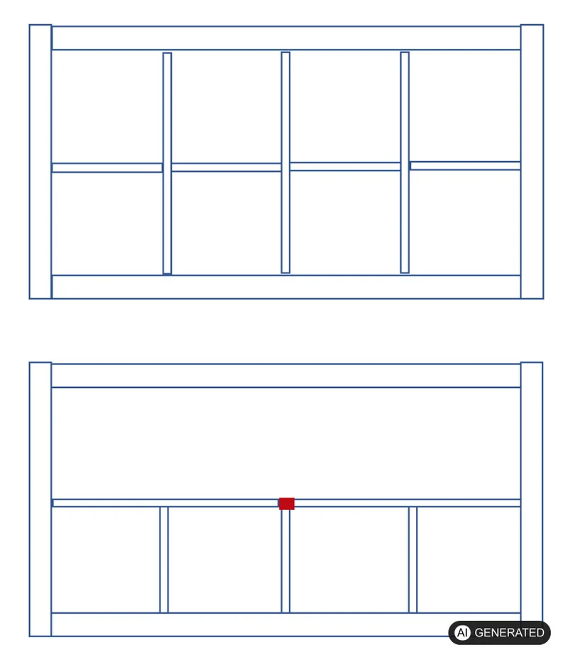 Verbinder passend für IKEA Kallax Regal und Expedit Regaleinsatz DIY