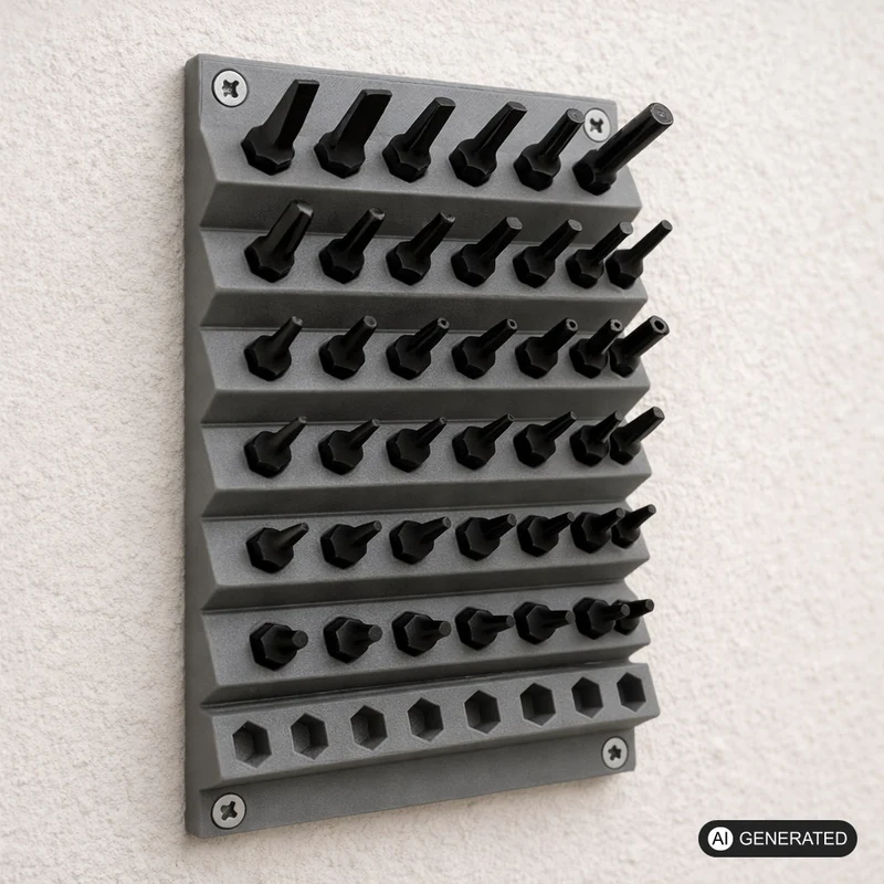 Halter passend für Bit für 62 Bits Wandhalterung Sechskant Universal Wandhalter