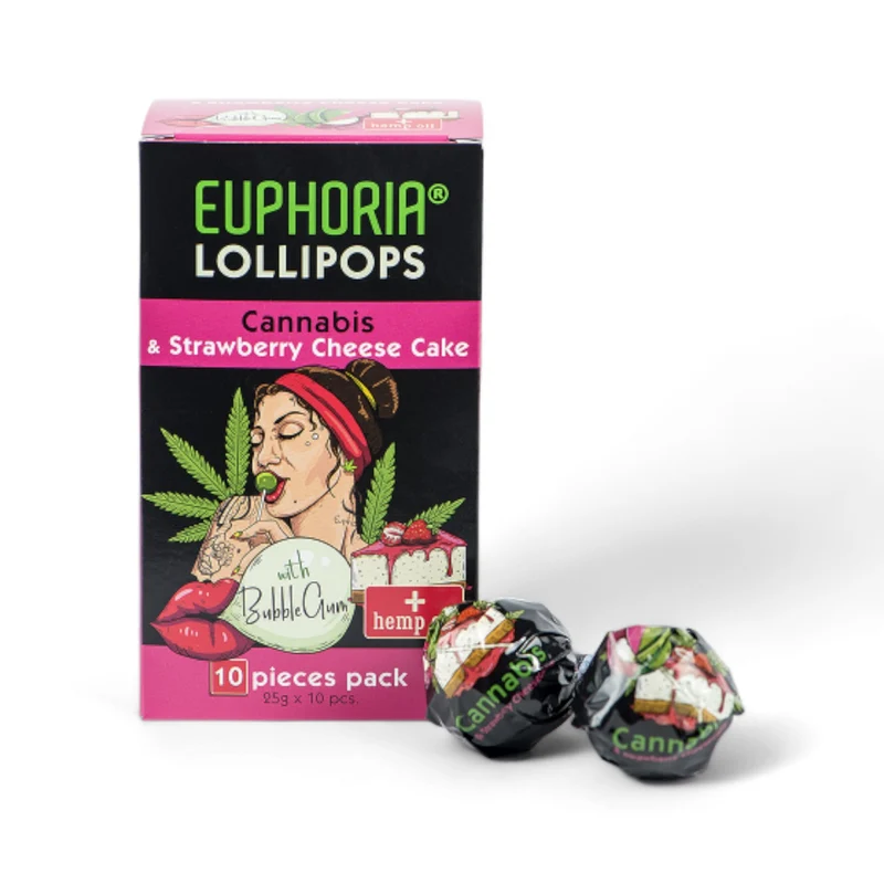 Euphoria Cannabis Lollipops 10 Stk. Packung