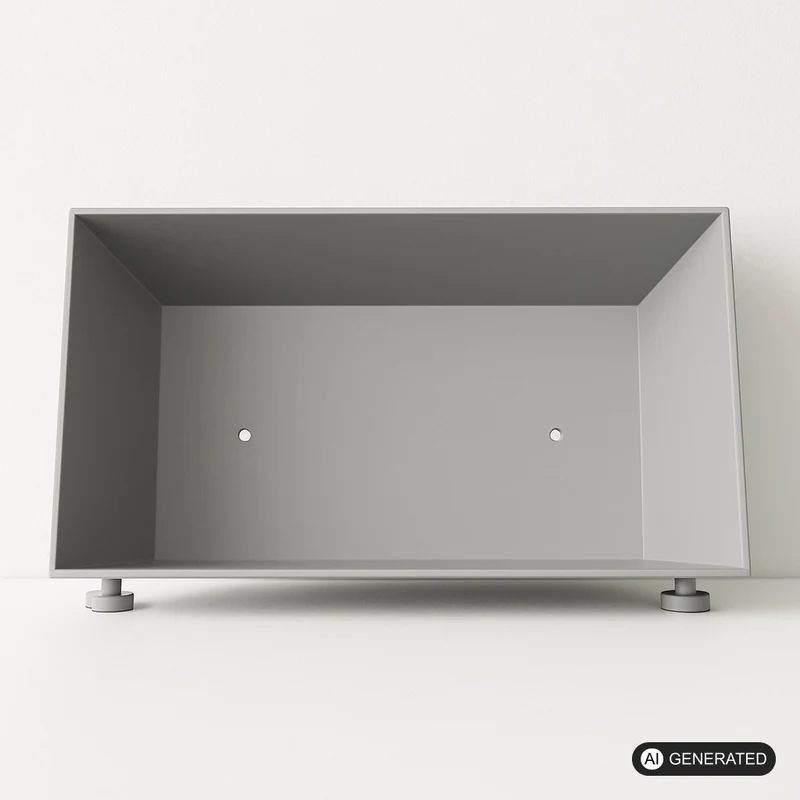 Ablagebox Box 120 mm passend für Küpper Lochwand und Eurolochung 45 mm