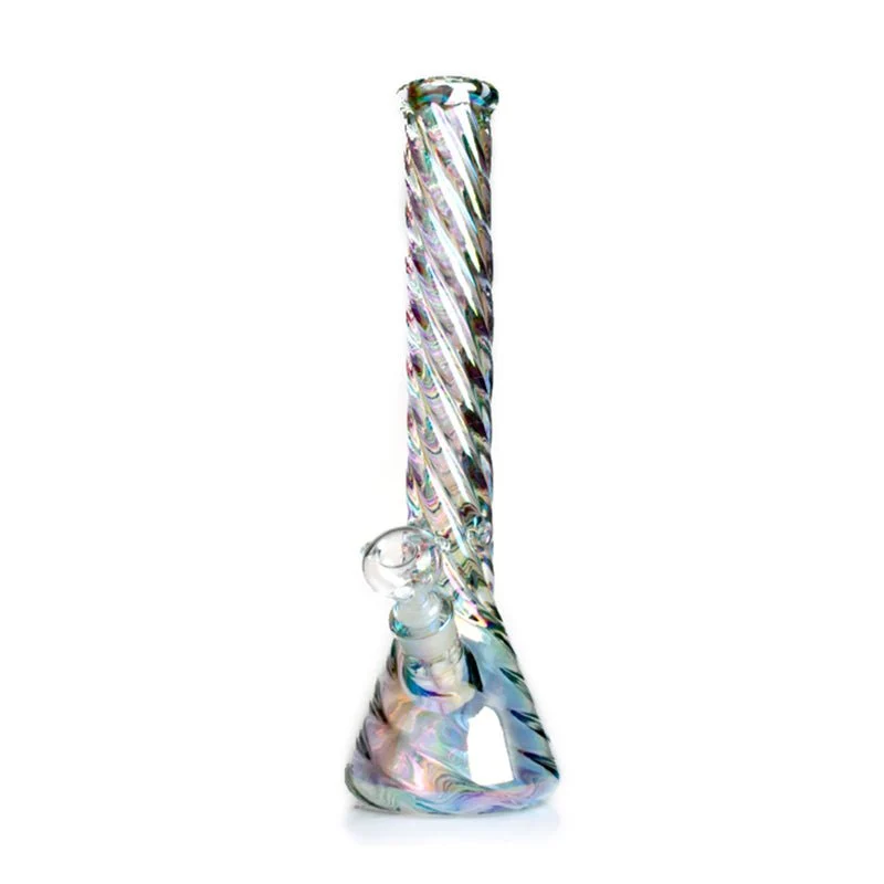 GDH Holografische Regenbogen Spiral Glasbong