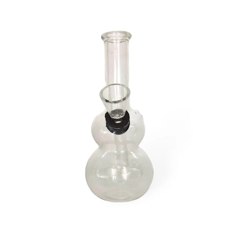 Z Glas 2x kugel Clear Chillum mit Gummi